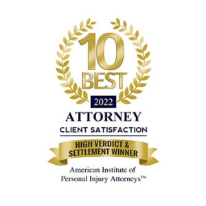 10 Best Attorney Client Satisfaction Badge 2022 - High Verdicts & Settlement Winner