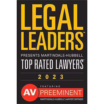 Martindale-Hubbell Legal Leaders Top Rated 2023