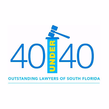 40 Under 40 Badge — Outstanding Lawyers of South Florida