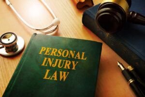 A Book of Personal Injury Law on Table